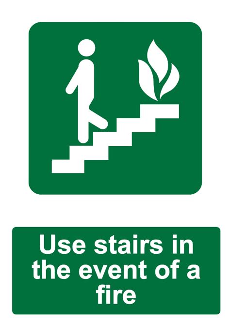 Free signage UK printable fire evacuation and escape signs