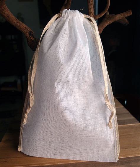 Cheesecloth Bags with Ivory Serged Edge 6" x 10" (12 Pk) | Muslin bags ...