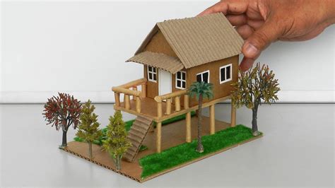 How To Make Cardboard House Model