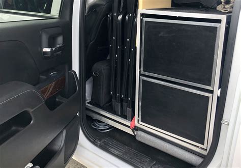 Backseat Drawer Storage System | Truck Camper Adventure | Storage system, Storage, Mobile storage