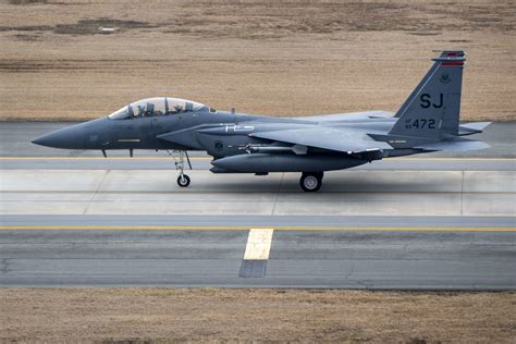 333rd Fighter Squadron F-15E Strike Eagles take off at SJAFB > Seymour Johnson Air Force Base ...