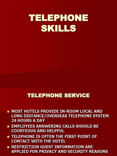 Telephone Skills | PDF