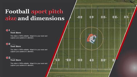 Football Sport Pitch Size And Dimensions PPT Slide