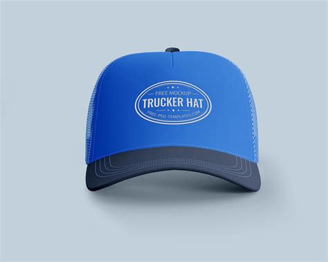 Free Trucker Mesh Cap / Hat Mockup PSD Set - Good Mockups