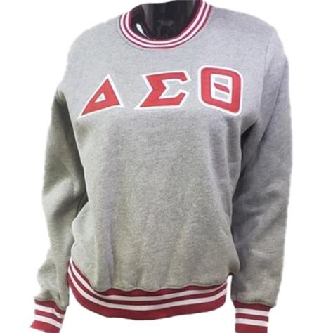 Delta Sigma Theta Embroidered sweatshirt | Sorority Greek apparel and accessories