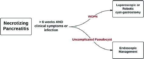 Treatment pathway for the management of necrotizing pancreatitis after... | Download Scientific ...