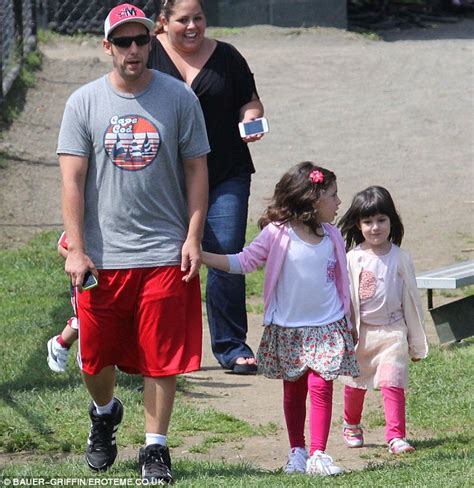 Adam Sandler flies adorable daughters out to visit him on set while ...