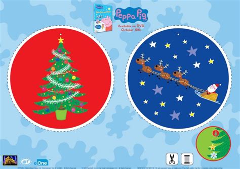 Christmas Tree Ornament Craft from Peppa Pig | Mama Likes This