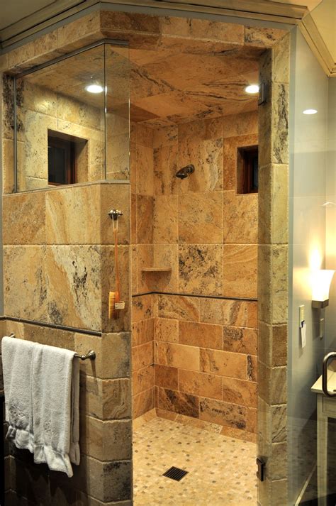 Travertine Shower www.alltileinc.com | Luxury bathroom master baths, Tub bathroom ideas, Master ...