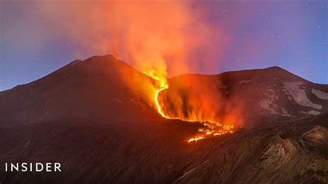 Dramatic Video Captures Eruption Of Mount Etna | Insider News - YouTube