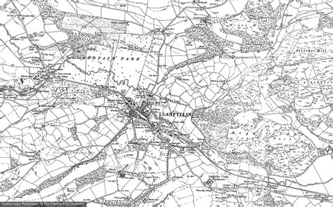 Historic Ordnance Survey Map of Llanfyllin, 1885 - 1900