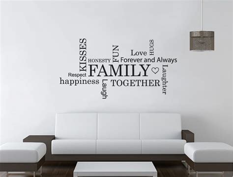 Family Words | Wall Sticker | Word Art For Walls | Wall stickers words ...