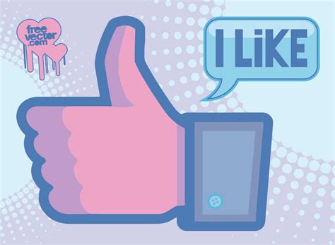 Facebook Like Icon Vector #405093 - Free Icons Library