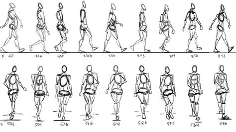 Walking Cycle thumbnails by anaisgomez on DeviantArt | Walking animation, Animation reference ...