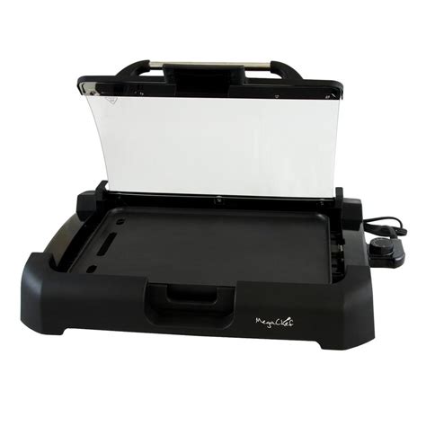 MegaChef Reversible Indoor Grill and Griddle with Removable Glass Lid-985101713M - The Home Depot