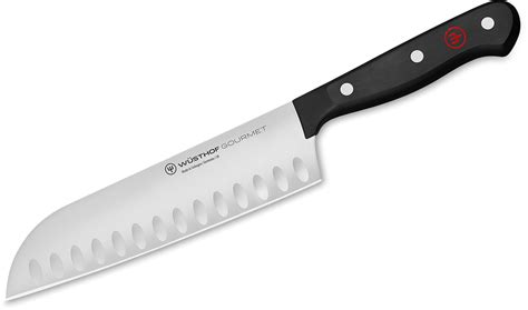 Wusthof Gourmet 7" Santoku Knife with Hollow Edge - KnifeCenter - 1025046017