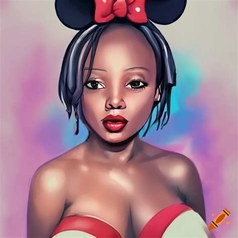 Art of minnie mouse by 3barts on Craiyon