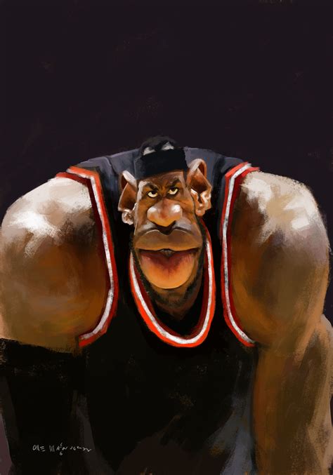 Lebron James Caricature Cartoon World, Cartoon Faces, Funny Faces ...