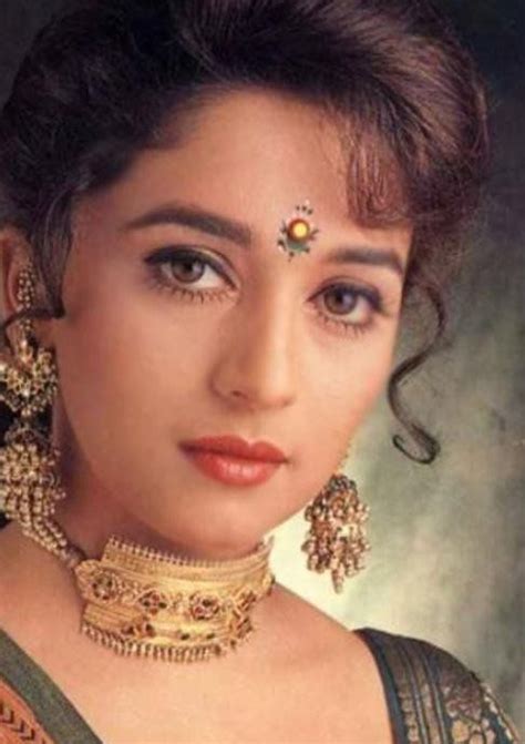 Madhuri Dixit - Queen of the 90s bindis. Though I... - Vintage Indian Clothing