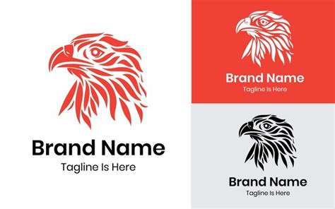 Premium Vector | Eagle face logo design