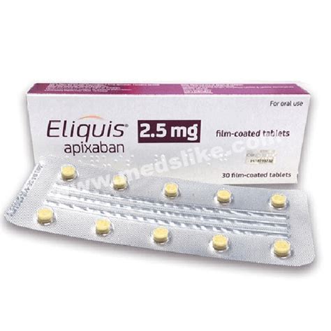 Eliquis 5 mg (20 tablets) : Apixaban | Apixaban Side Effects | Medslike