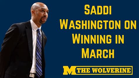 Saddi Washington On Key To Winning In March, Illinois And More | Michigan Basketball #goblue ...