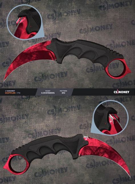 Karambit Doppler Ruby, Video Gaming, Gaming Accessories, Game Gift ...