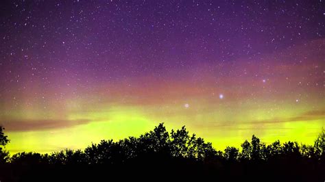 Aurora borealis time lapse - October 8 2015 - YouTube