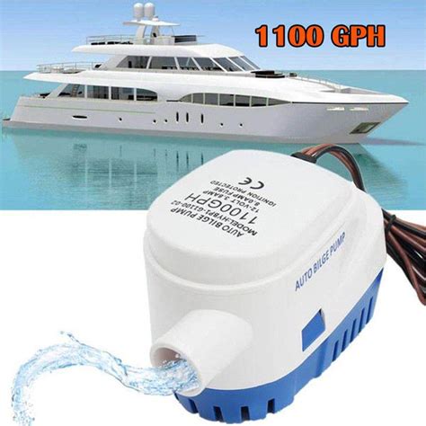 Automatic DC 12V 1100GPH Bilge Pump Submersible Boat Water Pump ...