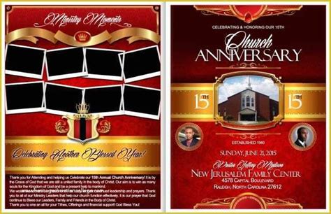 Church Anniversary Program Templates Free Of Powerful Church ...