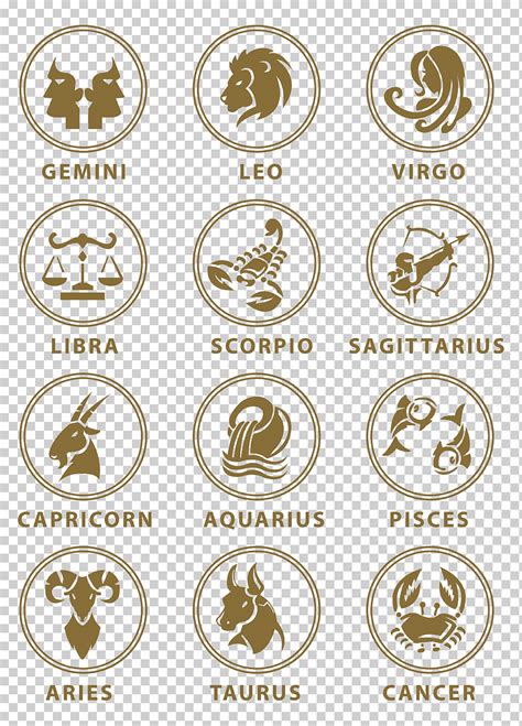 Descarga gratis | Signo astrológico del zodiaco, conjunto de signos del zodiaco, símbolos del ...