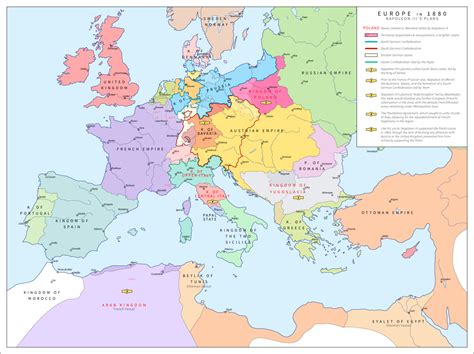 Europe if Napoleon III got what he wanted - Maps on the Web