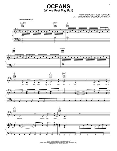 Oceans (Where Feet May Fail) | Sheet Music Direct