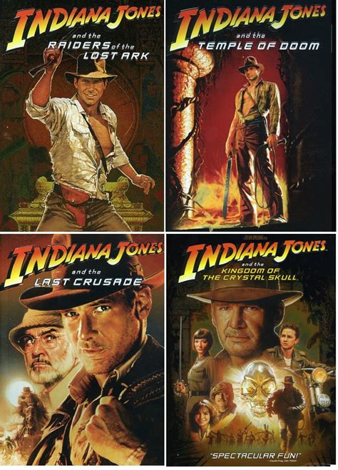 Indiana Jones The Complete Collection 4 DVD Widescreen Set - Walmart.com