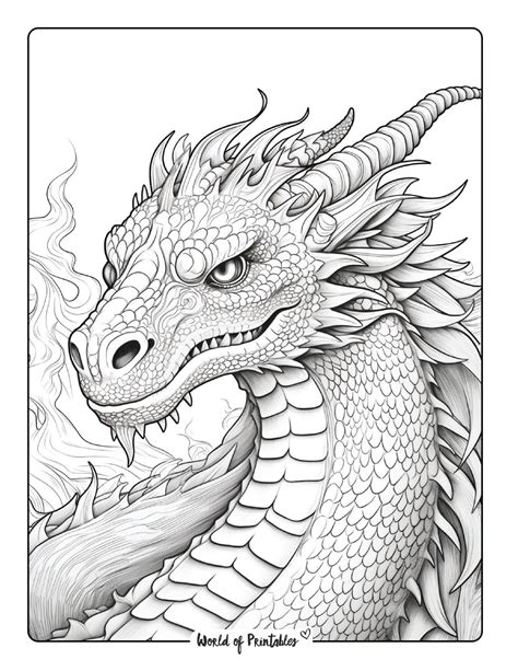 Dragon Coloring Pages For Adults | Dragon coloring page, Free adult coloring pages, Detailed ...