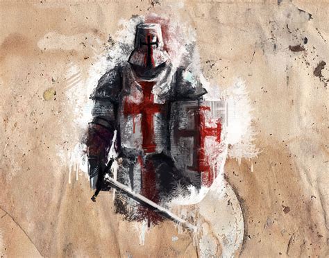 Crusader Knight Painting at PaintingValley.com | Explore collection of Crusader Knight Painting