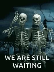 Skeleton Waiting & Dancing GIF | GIFDB.com