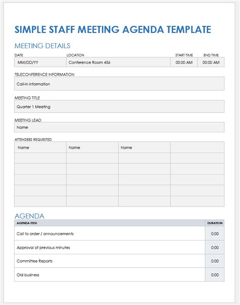 Effortlessly Plan Productive Meetings: 2024 Agenda Samples