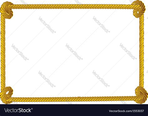 Rope border Royalty Free Vector Image - VectorStock