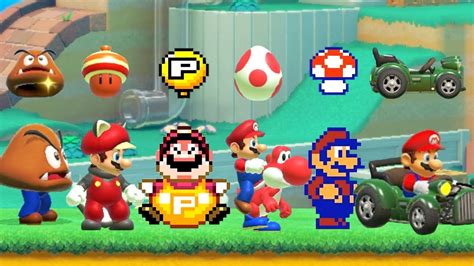 Mario Multiverse All Power Ups Smb2 Style Underground Mario Maker 2 ...