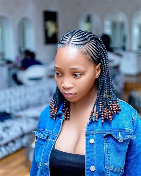 35 Beautiful Cornrow All-Back Styles For 2024 | ThriveNaija | Cocok