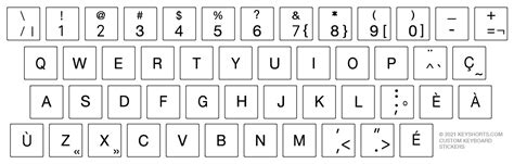 French (Canadian) Keyboard Stickers | Keyshorts