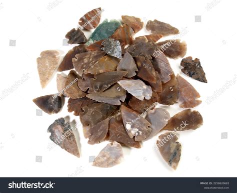 Stone Age Flint Stone Arrow Heads Stock Photo 2258620683 | Shutterstock