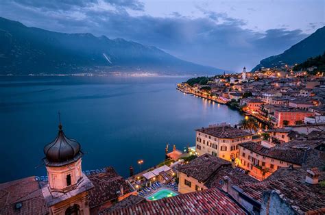 Limone sul Garda at night, Italy | Lake garda, Italy holidays, Jamaica beaches