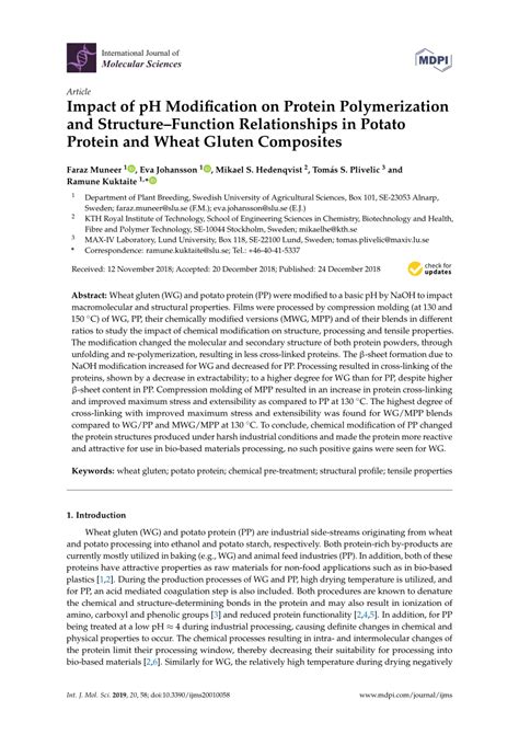 (PDF) Impact of pH Modification on Protein Polymerization and Structure–Function Relationships ...