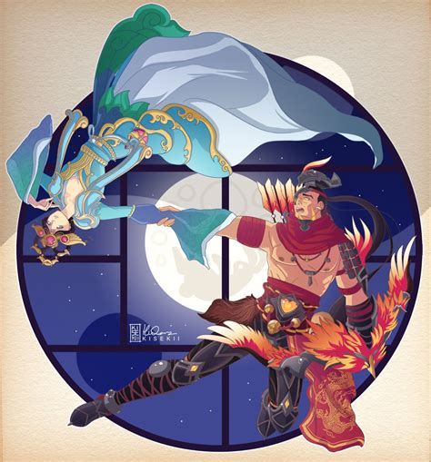 One of SMITE´s couples: Chang´e and Hou Yi | Smite, Fantasy artwork ...