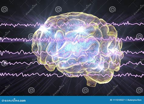 EEG Electroencephalogram, Brain Wave During Sleeping Royalty-Free Illustration | CartoonDealer ...