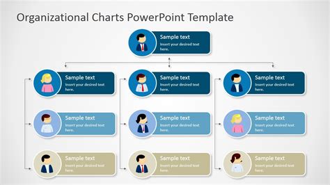 Four Levels Tree Organizational Chart for PowerPoint - SlideModel