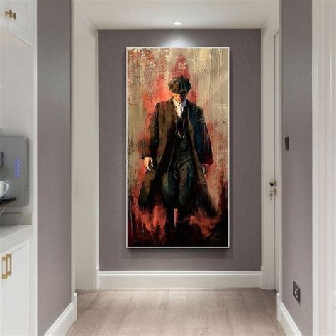 Tommy Shelby Peaky Blinders Graffiti Wall Art Canvas Painting - Etsy