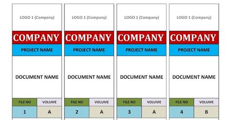 Office File Tag Format Template - Free Excel Download